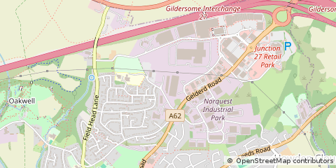 Map of Batley, West Yorkshire