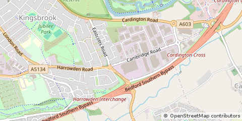 Map of Bedford