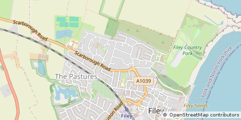 Map of Filey, North Yorkshire