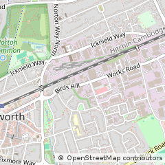 Map of Letchworth, Hertfordshire