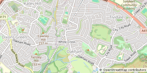 Map of Oldbury, West Midlands