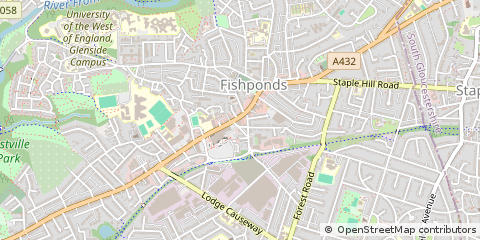 Map of Bristol, City of Bristol