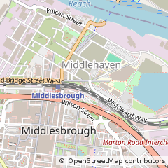 Map of Middlesbrough, Cleveland