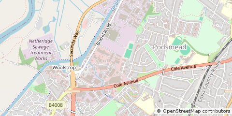 Map of Gloucester, Gloucestershire