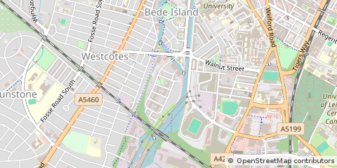 Map of Leicester