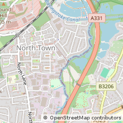 Map of Aldershot, Hampshire