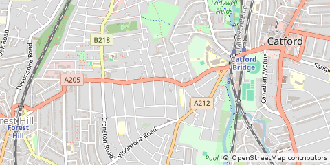 Map of Catford, London