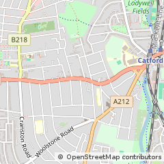 Map of Catford, London