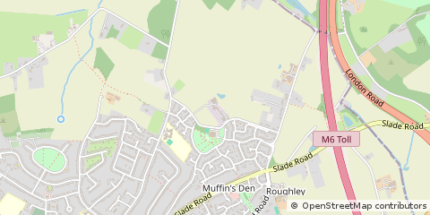 Map of Roughley, Sutton Coldfield