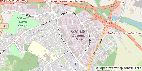 Map of Colchester, Essex