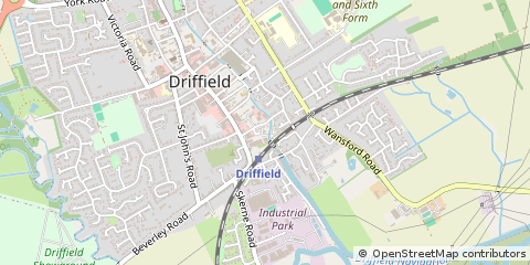 Map of Driffield, East Yorkshire