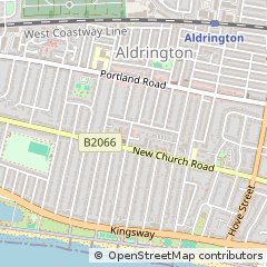 Map of Hove, East Sussex