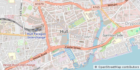 Map of Hull, East Yorkshire