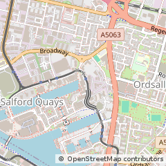 Map of Salford, Greater Manchester
