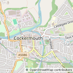 Map of Cockermouth, Cumbria