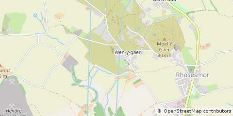 Map of Mold, Flintshire