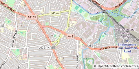 Map of Birmingham