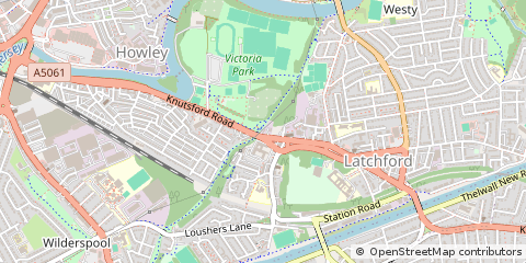 Map of Road, Warrington, Cheshire