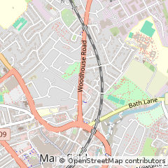 Map of Mansfield, Nottinghamshire