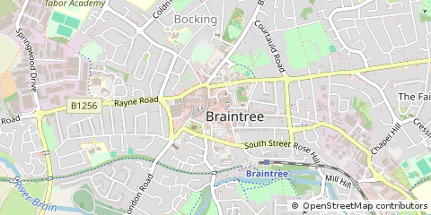 Map of Braintree, Essex
