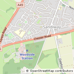 Map of Sandiway, Cheshire
