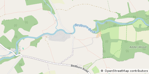 Map of Bishop Auckland, Co Durham
