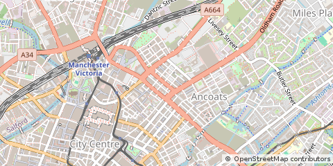 Map of Manchester