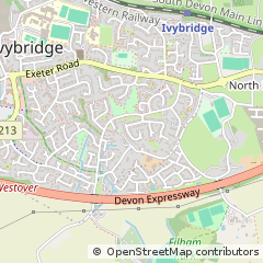 Map of Ivybridge, Devon