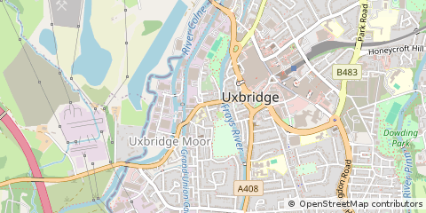 Map of Uxbridge