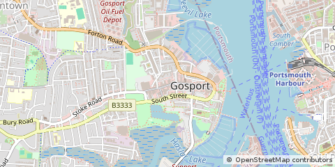 Map of Gosport, Hampshire