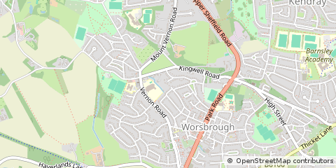 Map of Barnsley