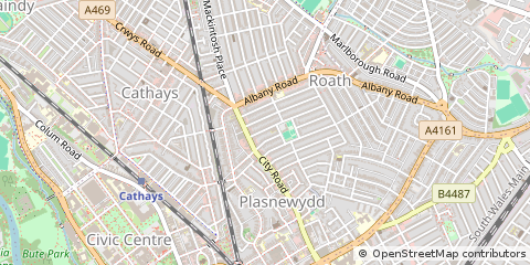 Map of Cardiff