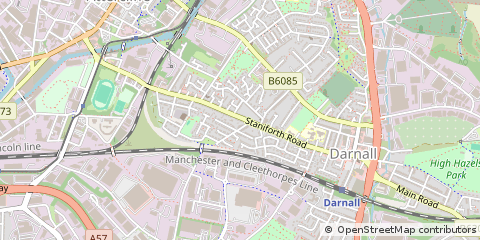Map of Sheffield