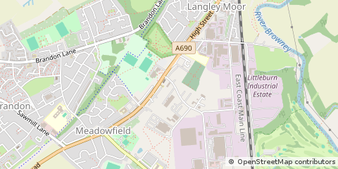 Map of Durham