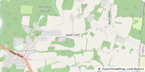 Map of Haywards Heath, West Sussex