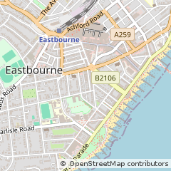 Map of Eastbourne, East Sussex