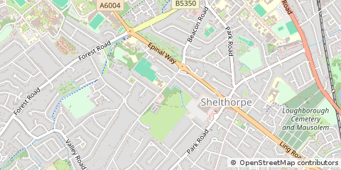 Map of Loughborough