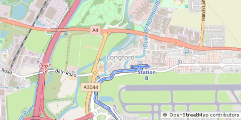 Map of Longford, Middlesex