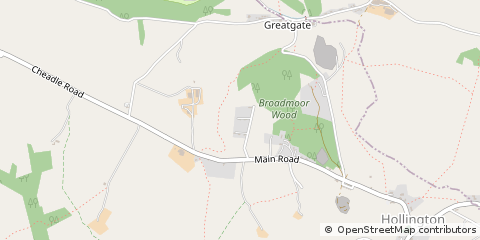 Map of Stoke-on-Trent, Staffs