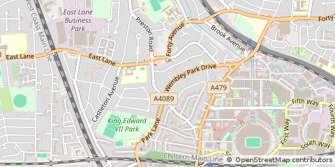 Map of Wembley