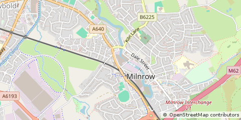 Map of Rochdale, Lancashire