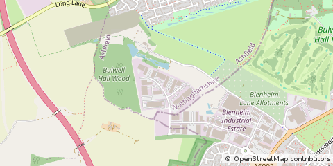 Map of Nottingham, Nottinghamshire
