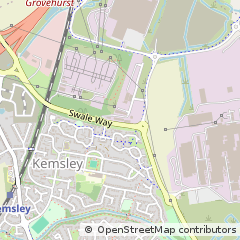 Map of Sittingbourne, Kent