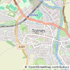Map of Totnes, Devon