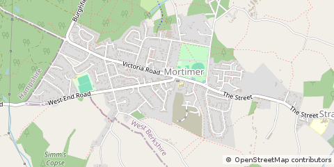 Map of Reading, Berkshire