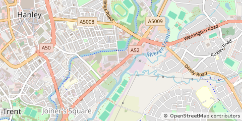 Map of Stoke on Trent