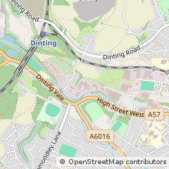 Map of Glossop, Derbyshire