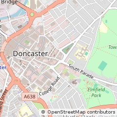 Map of Doncaster, South Yorkshire