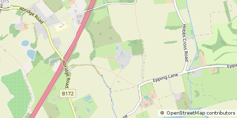 Map of Abridge, Essex