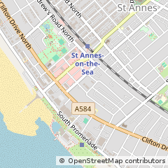 Map of Lytham ST. Annes, Lancashire